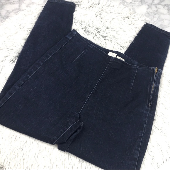A New Day Dark Wash Zipper Ankle Jeggings EUC - Picture 2 of 9